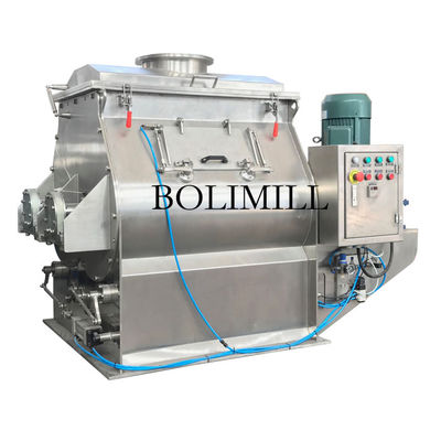 Купить SS304 Industrial Powder Mixer 1000L Paddle Twin-Shaft 11kW online manufacture