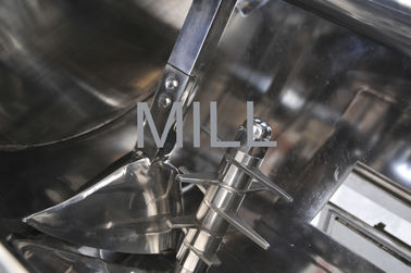 Chemical Horizontal Plough Mixer , Paddle And Chooper Mixer Thermal Cooling Jacket
